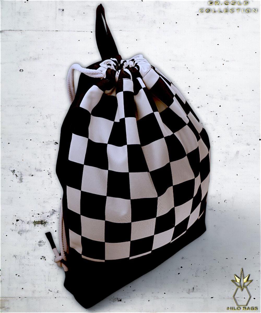 3. DR GOLD – Turnbeutel – einzigartig – Statement – farbenfroh – lebhaft – Rucksack – künstlerischer Kordelzug – Premium – Designer – Muster – handgemacht