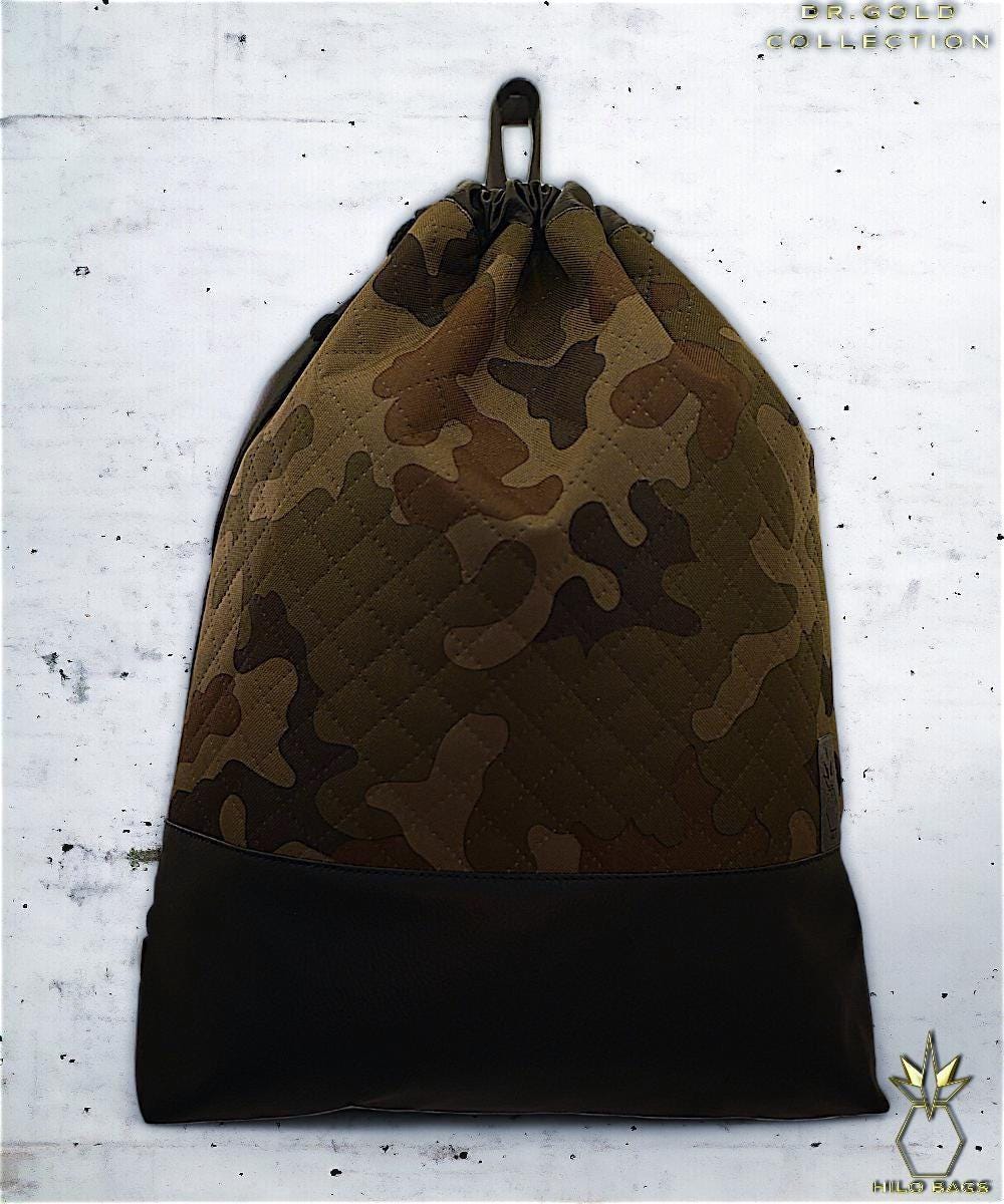 7. DR GOLD - Gymbag - einzigartig - Statement - farbenfroh - lebendig - Rucksack - künstlerischer Kordelzug - Premium - Designer - Muster - handgefertigt