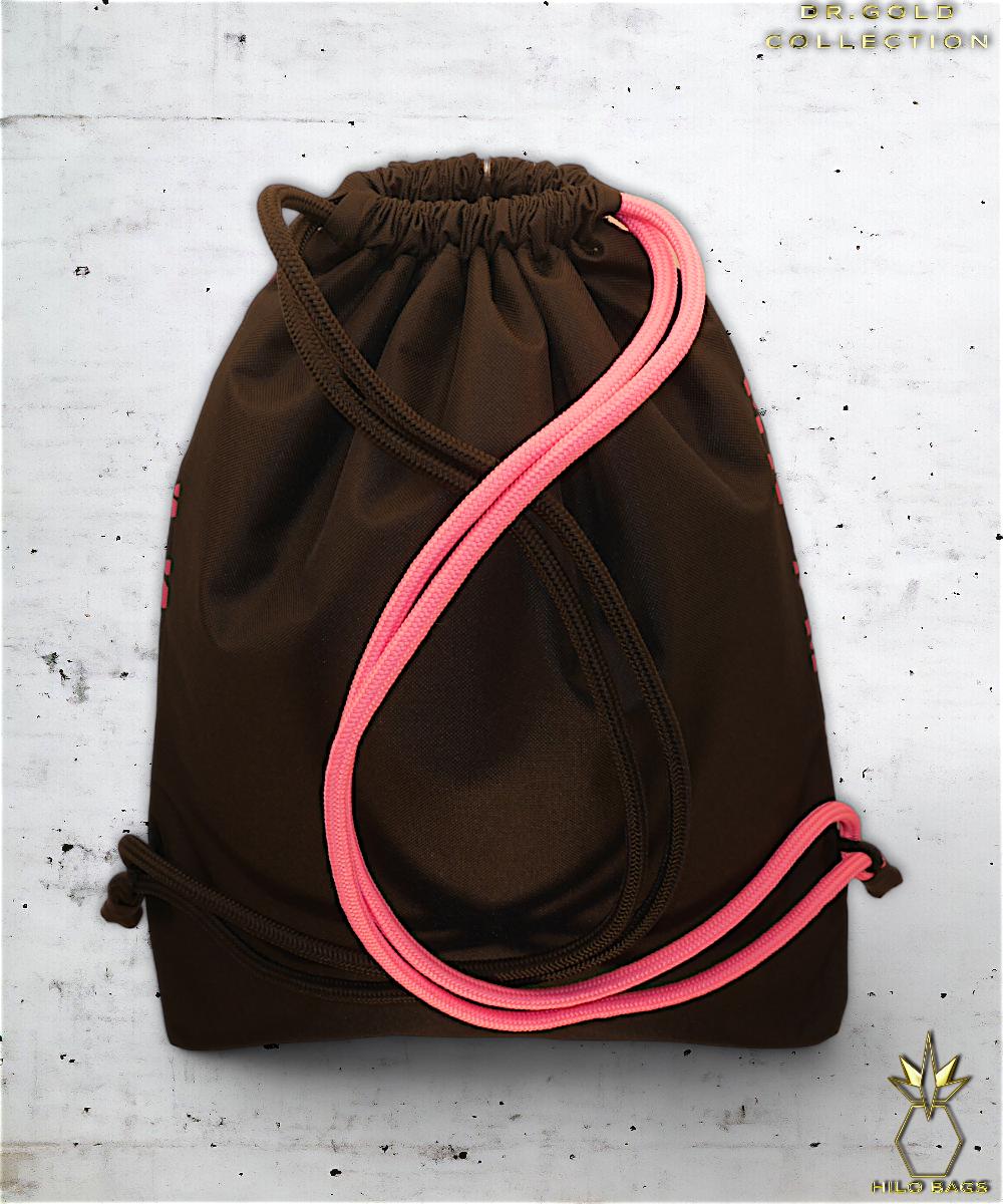 38. DR GOLD - Gymbag - einzigartig - Statement - farbenfroh - Gold - Rucksack - künstlerischer Kordelzug - Premium - Designer - Muster - handgefertigt