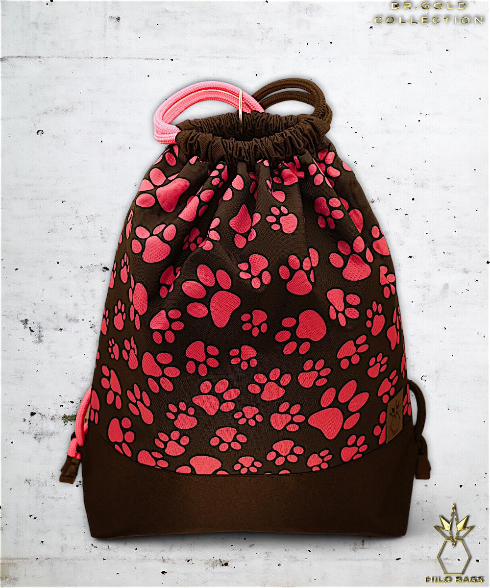 38. DR GOLD - Gymbag - einzigartig - Statement - farbenfroh - Gold - Rucksack - künstlerischer Kordelzug - Premium - Designer - Muster - handgefertigt