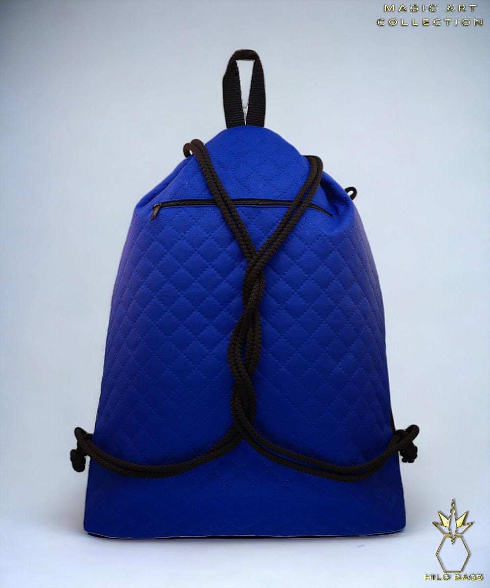4. MAGIC ART - Gym Bag - Mandala - Psychedelic - Ozora - Festival - Artistic - Pearl Canvas - Water-repellent - Unique - Oversized - Handmade