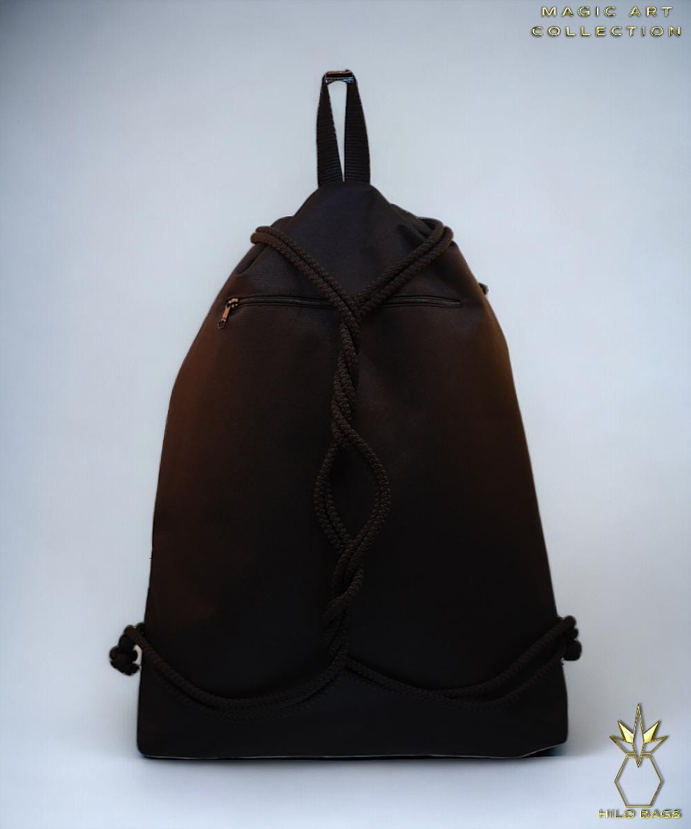 7. MAGIC ART - Gym Bag - mandala - psychedelic - Ozora - festival - artistic - pearl canvas - water repellent - unique - oversized - handmade