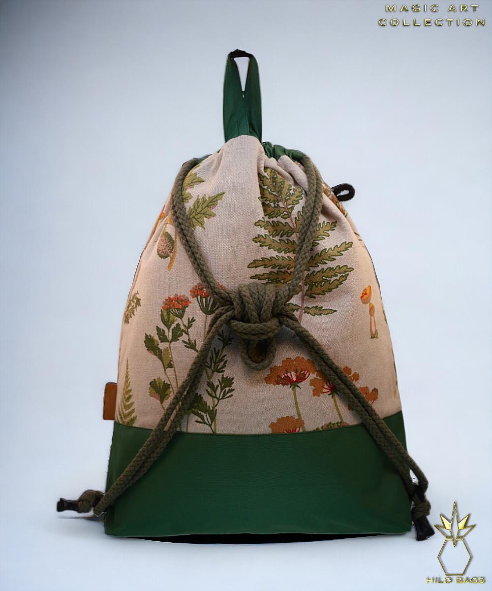 22. MAGIC ART - Gymbag - mandala - psychedelic - Ozora - festival - artistic -pearl canvas - water repellent - unique - oversized - handmade