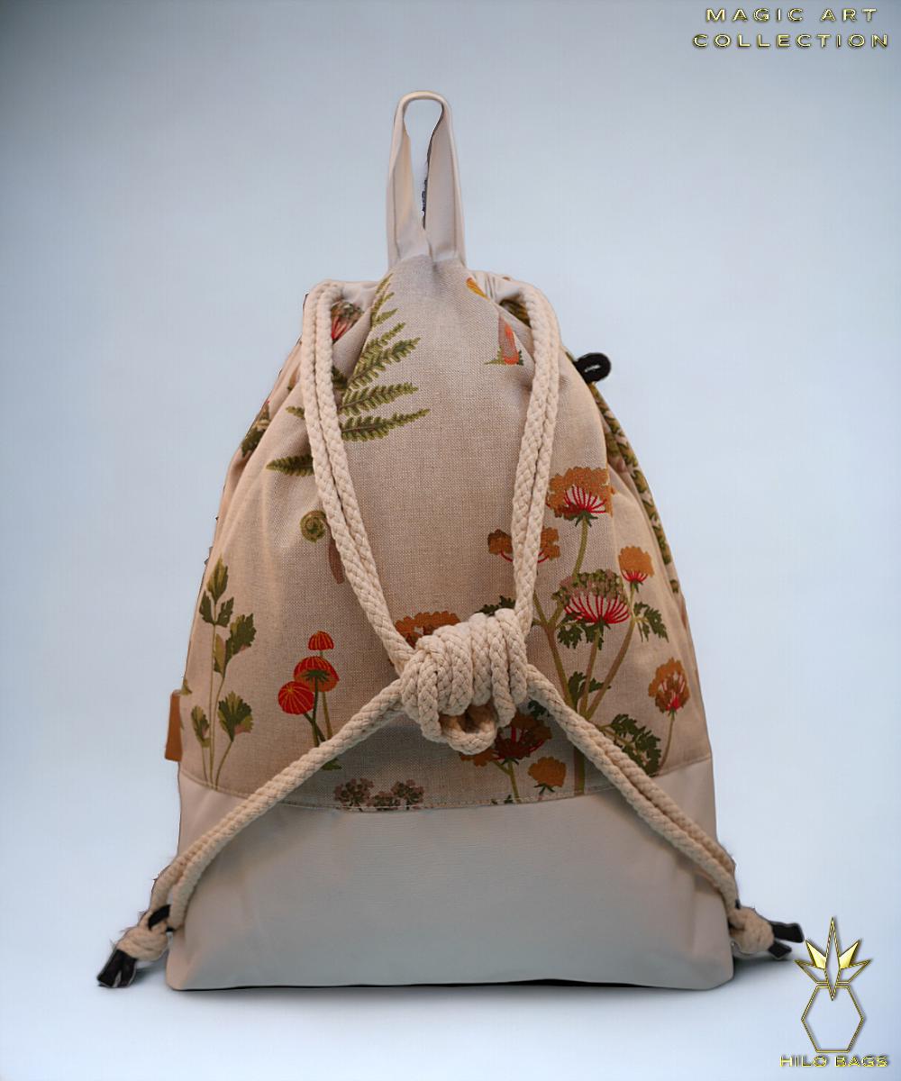 23. MAGIC ART - Gymbag - mandala - psychedelic - Ozora - festival - artistic -pearl canvas - water repellent - unique - oversized - handmade