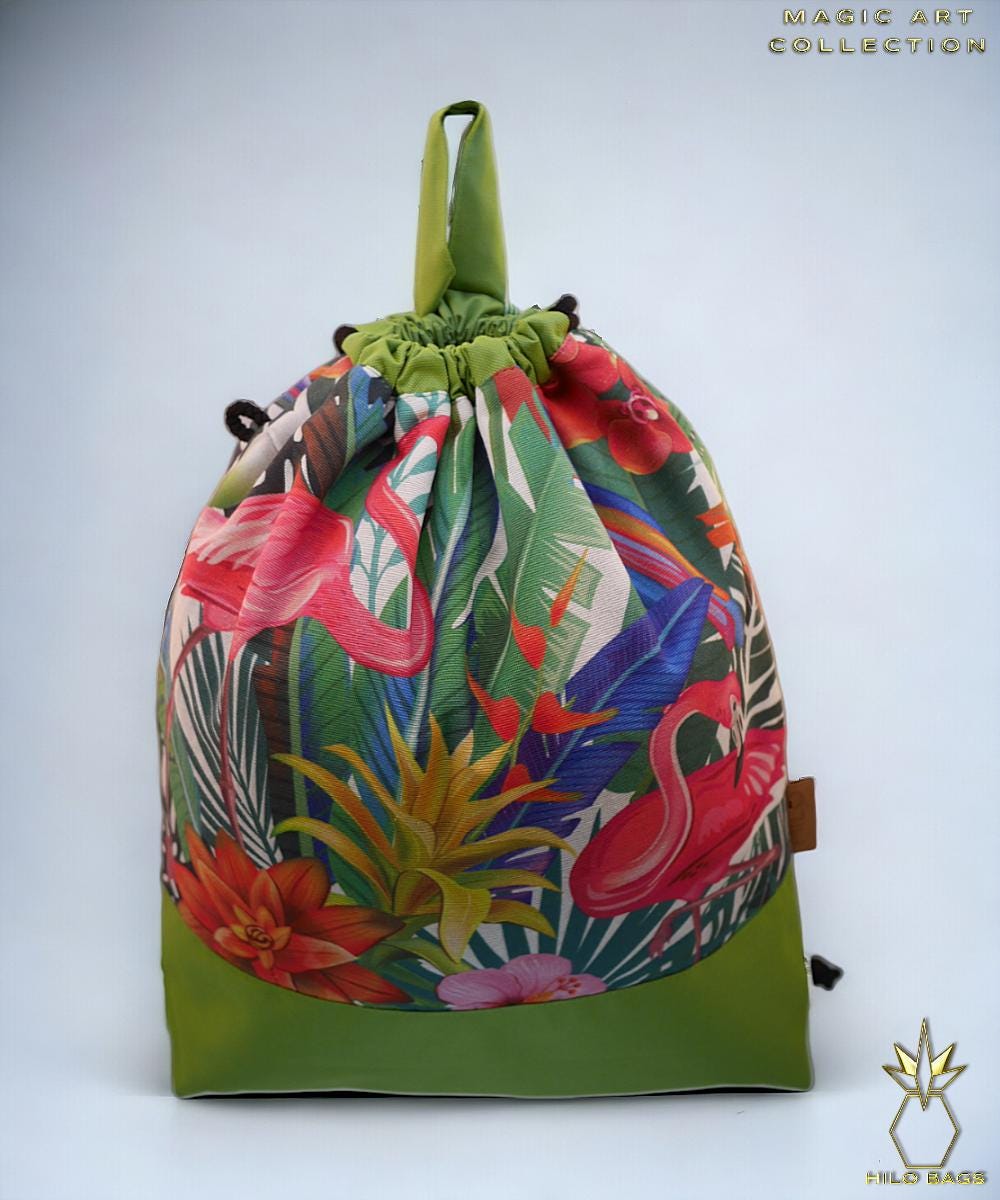 25. MAGIC ART - Gym Bag - mandala - psychedelic - Ozora - festival - artistic - pearl canvas - water repellent - unique - oversized - handmade