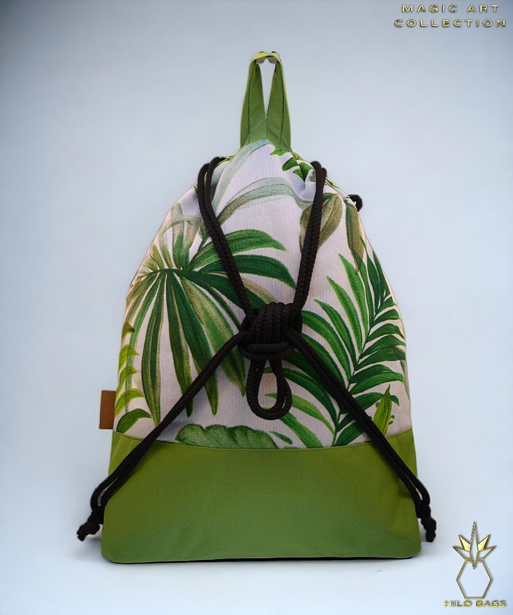 28. MAGIC ART - Gymbag - mandala - psychedelic - Ozora - festival - artistic -pearl canvas - water repellent - unique - oversized - handmade
