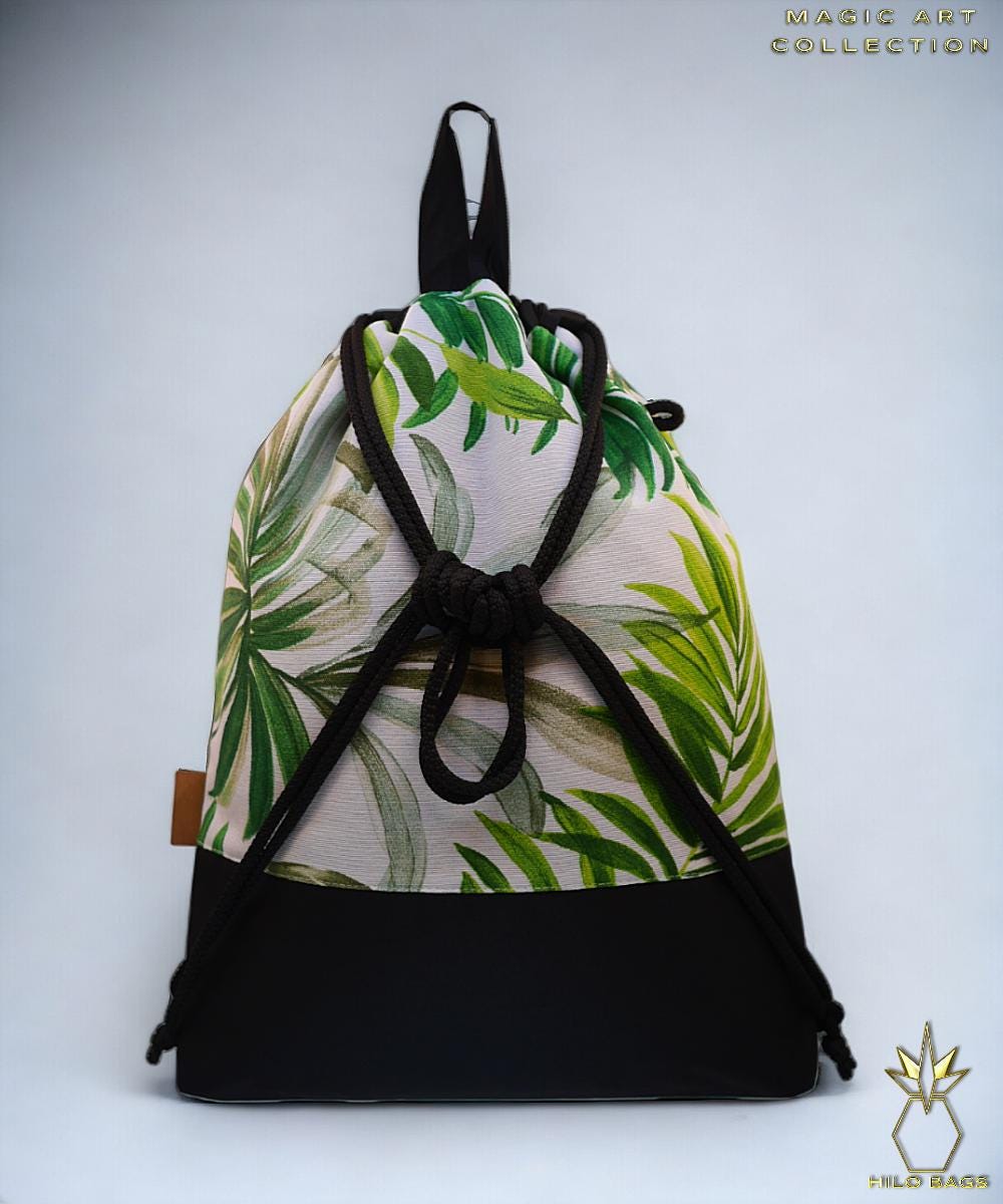 29. MAGIC ART - Gymbag - mandala - psychedelic - Ozora - festival - artistic - pearl canvas - water repellent - unique - oversized - handmade