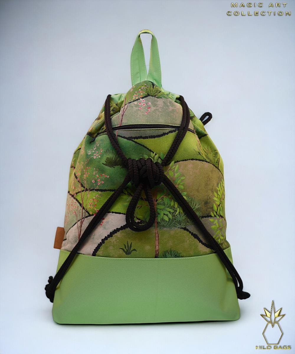 30. MAGIC ART - Gym Bag - Mandala - Psychedelic - Ozora - Festival - Artistic - Pearl Canvas - Water Repellent - Unique - Oversized - Handmade