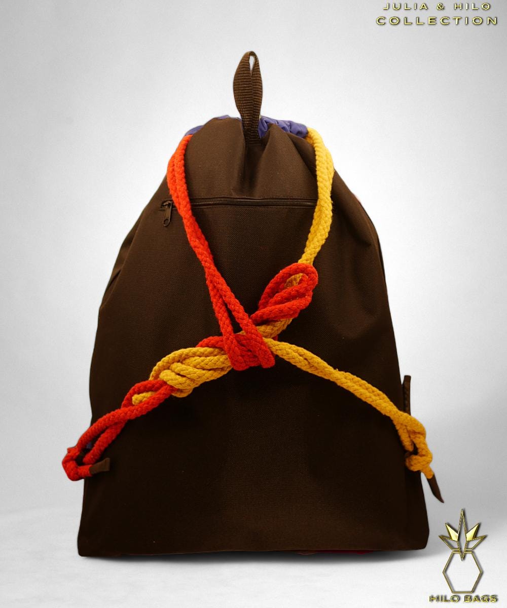 14.JULIA & HILO - Gymbag - hand painted - UV - artist - collaboration - pearl-canvas - unique-art-handmade-oversized-exclusive-design-custom