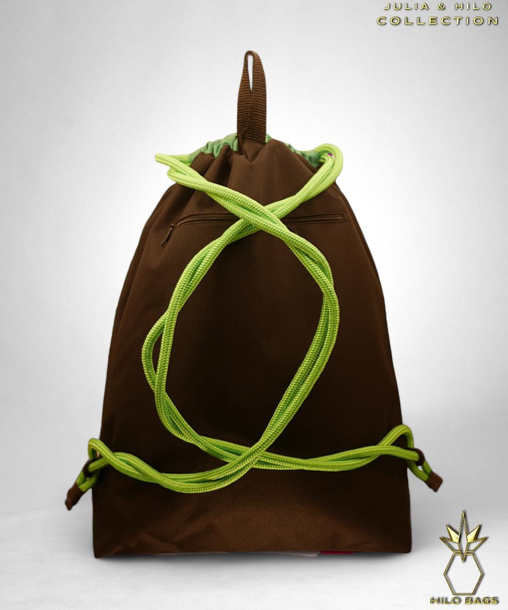 24.JULIA & HILO - Gym bag - hand-painted - UV - artist - collaboration - pearl canvas - unique art - handmade - oversized - exclusive design - custom