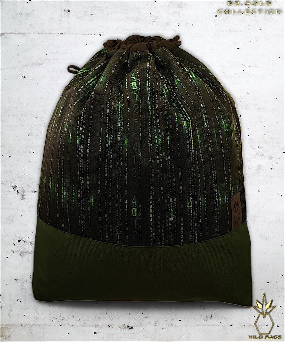 9. DR GOLD – Gymbag – einzigartig – Statement – farbenfroh – lebendig – Rucksack – künstlerischer Kordelzug – Premium – Designer – Muster – handgemacht