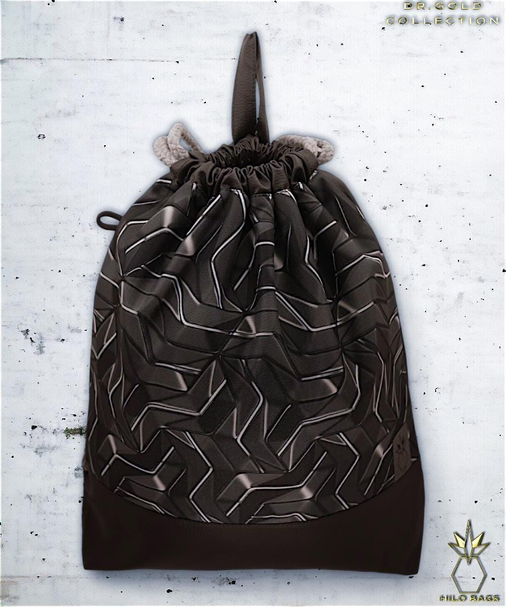 10. DR GOLD - Gymbag - unique - statement - colorful - vibrant - backpack - artistic drawstring - premium - designer - pattern - handmade
