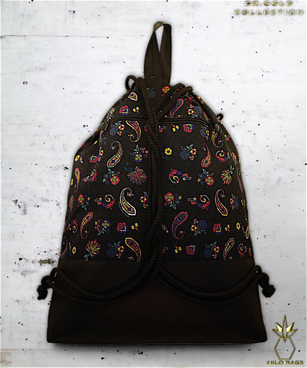 15. DR GOLD - Gymbag - unique - statement - colorful - vibrant - backpack - artistic drawstring - premium - designer - pattern - handmade