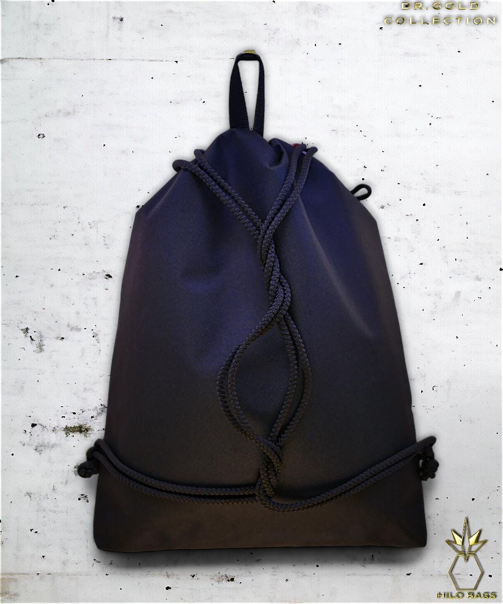 27. DR GOLD - Gymbag - einzigartig - Statement - farbenfroh - lebendig - Rucksack - künstlerischer Kordelzug - Premium - Designer - Muster - handgefertigt