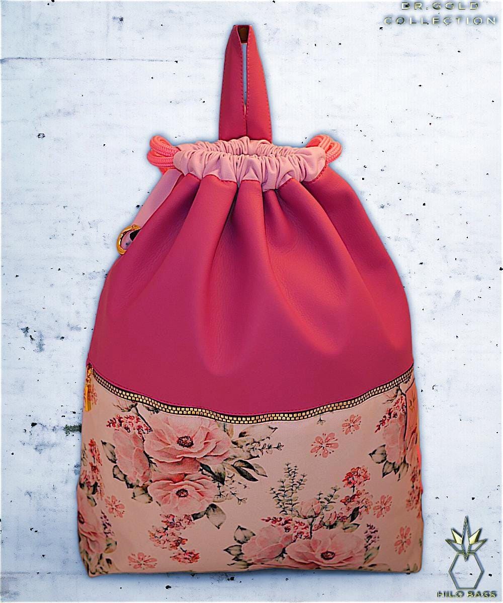 28. DR GOLD – Turnbeutel – einzigartig – Statement – farbenfroh – lebendig – Rucksack – künstlerischer Kordelzug – Premium – Designer – Muster – handgefertigt