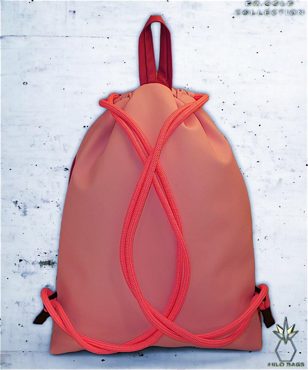 28. DR GOLD – Turnbeutel – einzigartig – Statement – farbenfroh – lebendig – Rucksack – künstlerischer Kordelzug – Premium – Designer – Muster – handgefertigt