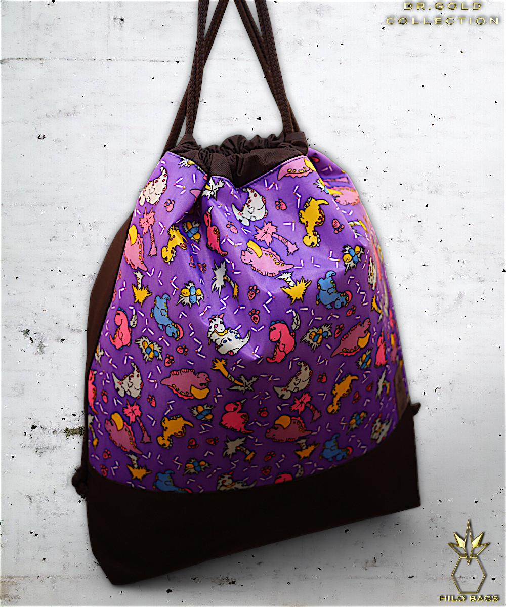 36. DR GOLD - Sportbeutel - einzigartig - Statement - farbenfroh - gold - Rucksack - künstlerischer Kordelzug - premium - Designer - Muster - handgefertigt