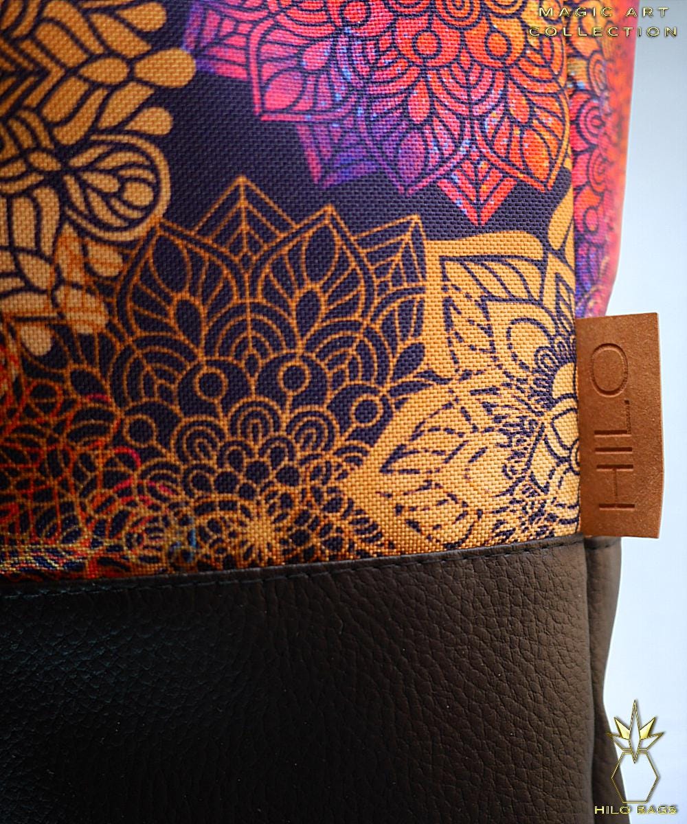 1. MAGIC ART - Gymbag - mandala - psychedelic - ozora - festival - artistic -pearlcanvas - waterrepellent - unique - oversized - handmade