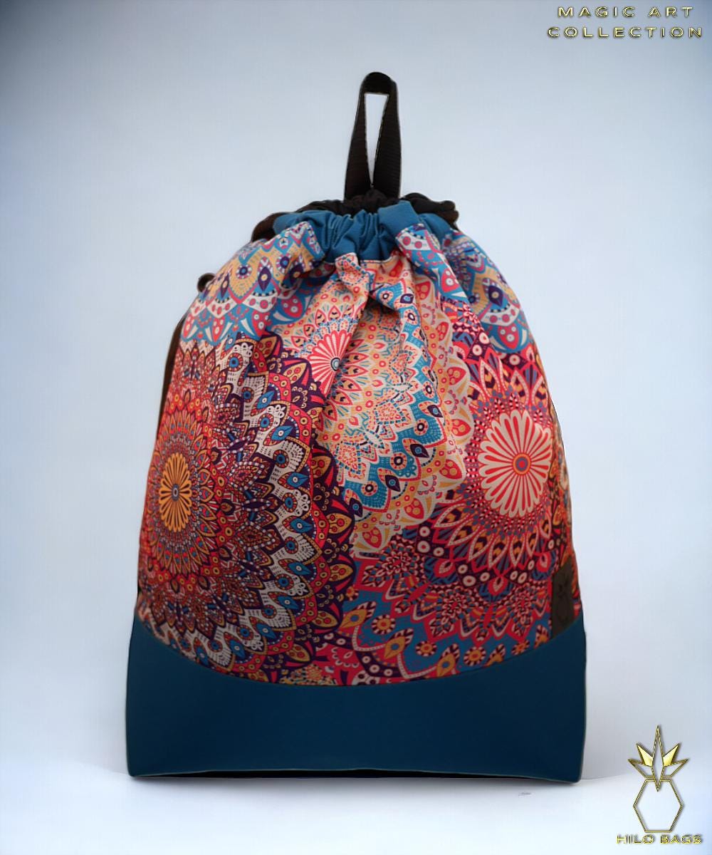 6. MAGIC ART - Gym Bag - mandala - psychedelic - Ozora - festival - artistic - pearlcanvas - water-repellent - unique - oversized - handmade