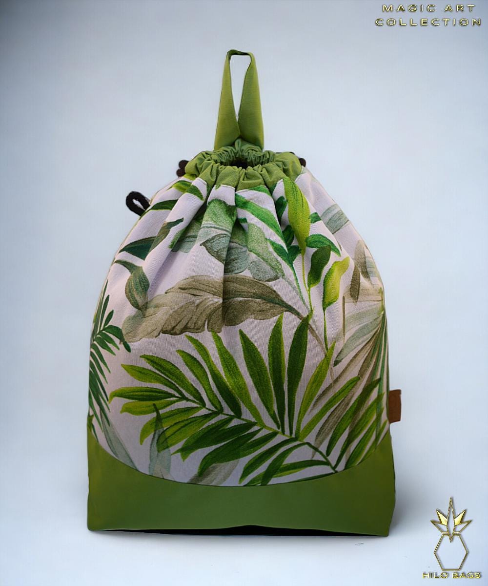 28. MAGIC ART - Gymbag - mandala - psychedelic - Ozora - festival - artistic -pearl canvas - water repellent - unique - oversized - handmade