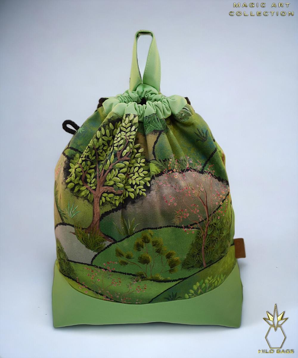 30. MAGIC ART - Gym Bag - Mandala - Psychedelic - Ozora - Festival - Artistic - Pearl Canvas - Water Repellent - Unique - Oversized - Handmade