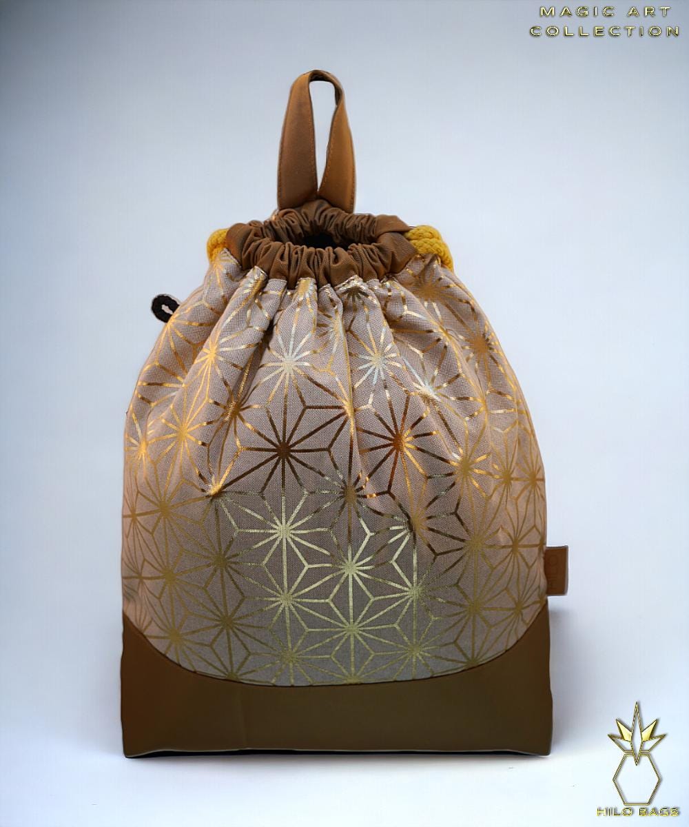 36. MAGIC ART - Gymbag - mandala - psychedelic - Ozora - festival - artistic - pearl canvas - water repellent - unique - oversized - handmade