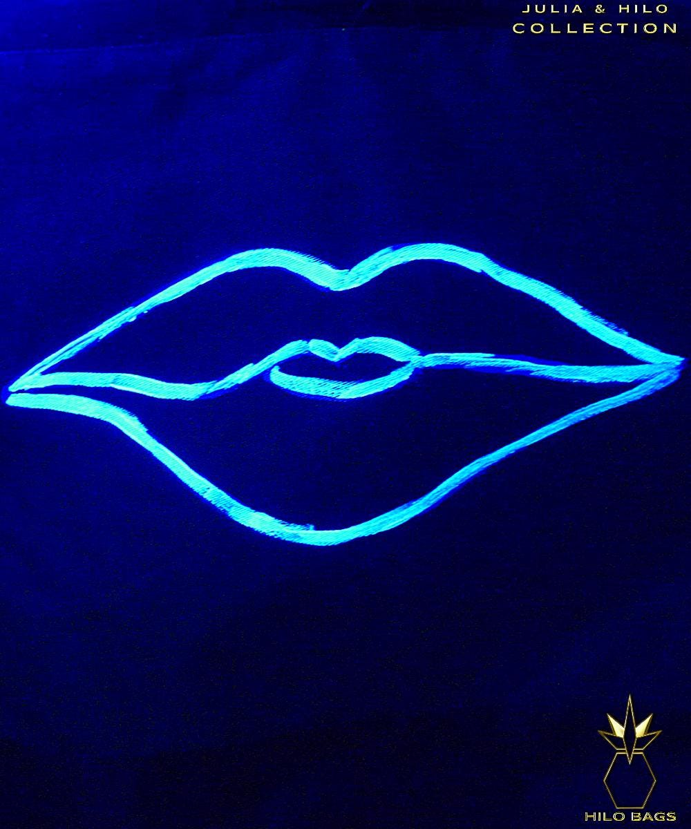 8. JULIA & HILO - Gym bag - hand-painted - UV - artist - collaboration - pearl-canvas - unique-art-handmade-oversized-exclusive-design-custom