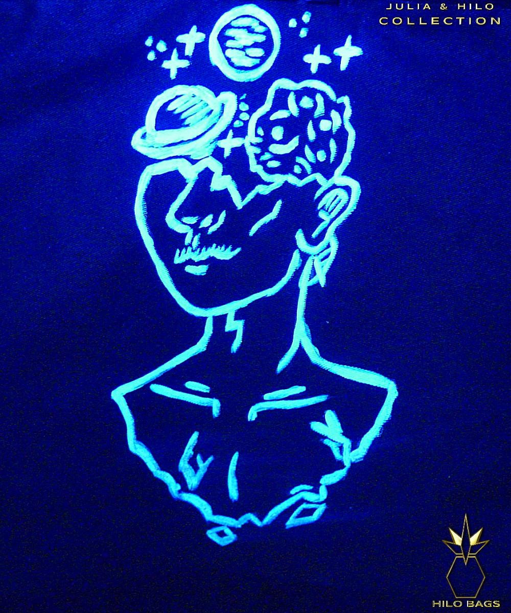 11.JULIA & HILO - Gymbag - hand painted - UV - artist - collaboration - pearl-canvas - unique-art-handmade-oversized-exclusive-design-custom