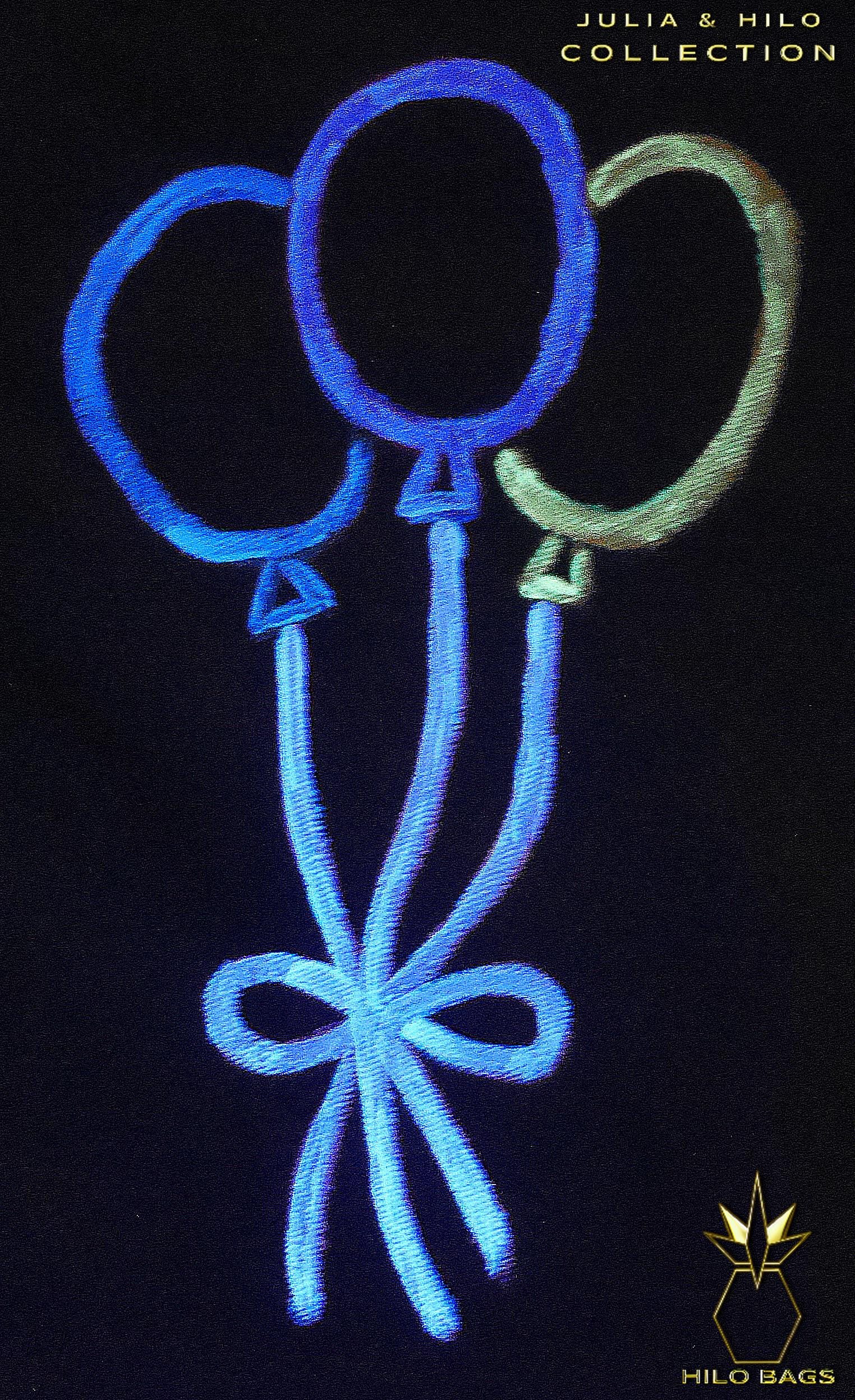 27.JULIA & HILO - Gymbag - hand painted - UV - artist - collaboration - pearl-canvas - unique-art-handmade-oversized-exclusive-design-custom